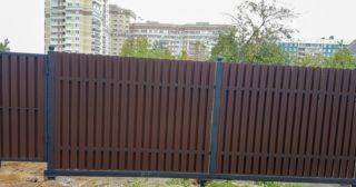 Купить распашные ворота из штакетника Переславль-Залесский, цена от 2725 руб.
